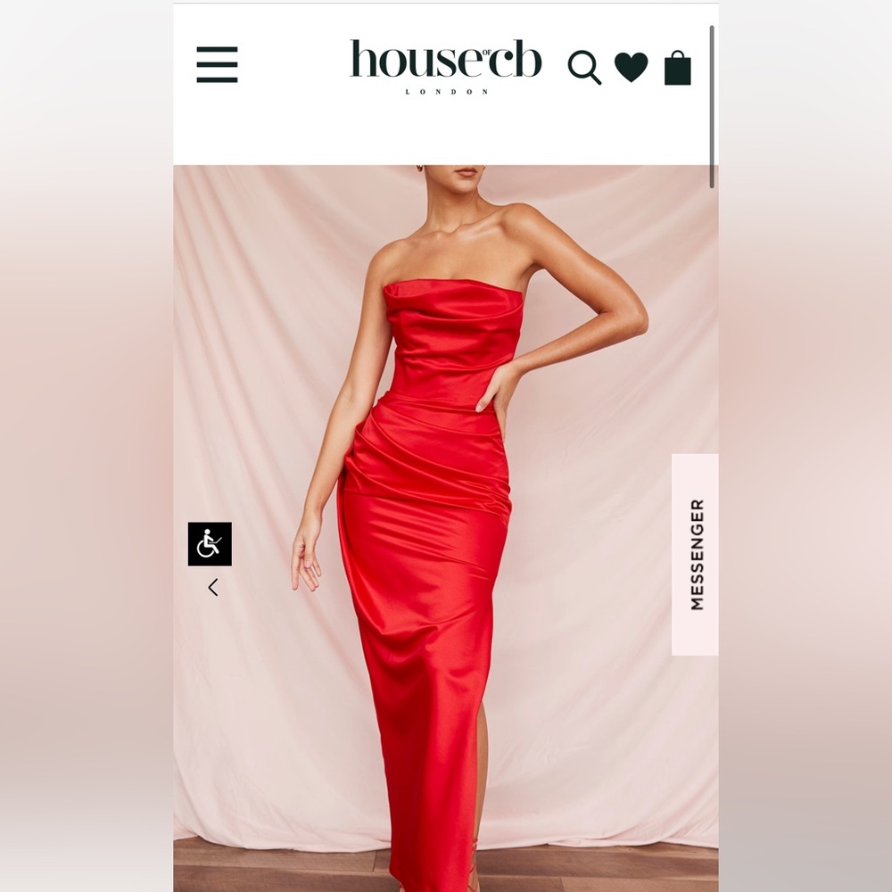 House of CB Adrienne Dress in Scarlett